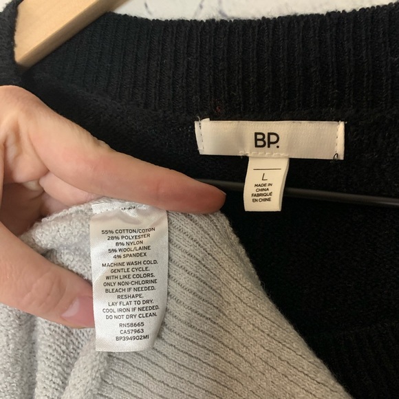 BP Striped Sweater Dress Navy Size Large NWOT - Picture 9 of 9